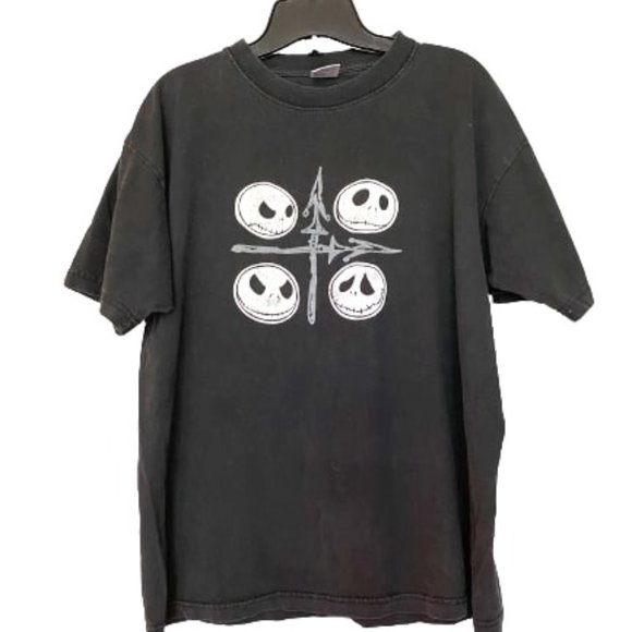 Nightmare Before Christmas  Black T Shirt Size L - Picture 1 of 7